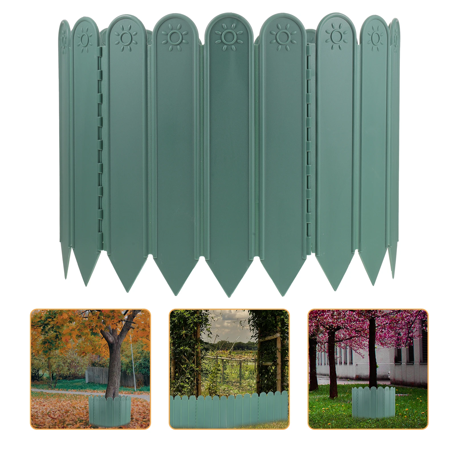 

Plastic Garden Border Edging Lawn Yard Barrier Reusable Landscape Fencing Flower Beds Pathways Pond Pool Netting Decor Small