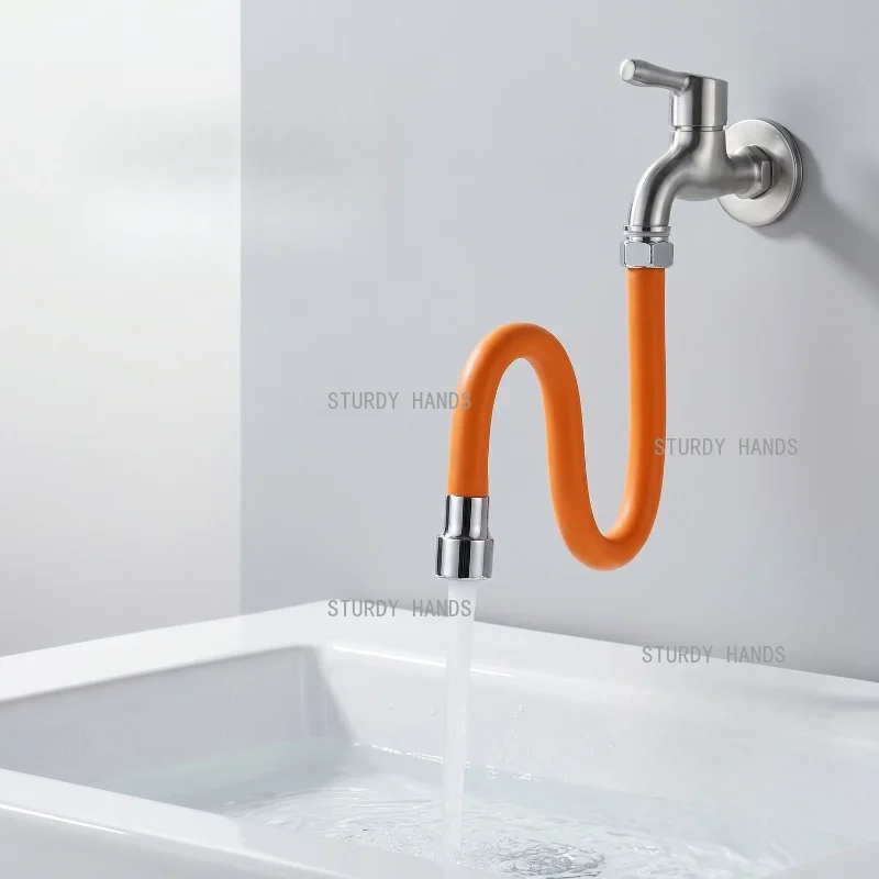 1pc Flexible and Bendable Faucet Extension Tube, Suitable for Kitchen and Bathroom Sinks, 20/30/40/50/70cm Hose, Silicone Hose