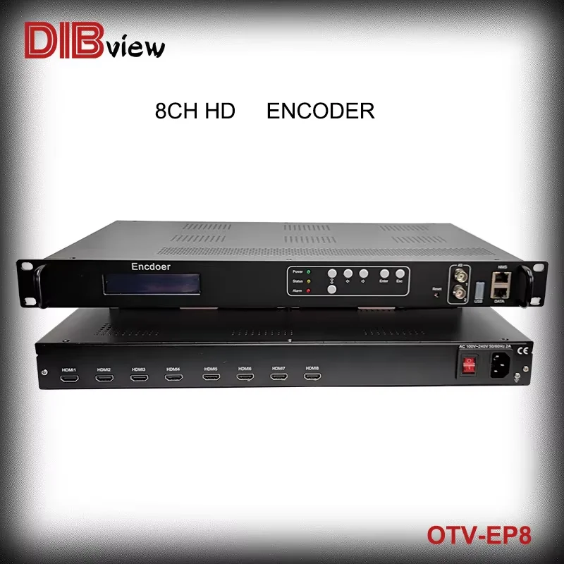 

8Ch HD Digital TV And Radio Broadcasting Equipment MPEG 4 AVC/H.264 HD IPTV Encoder