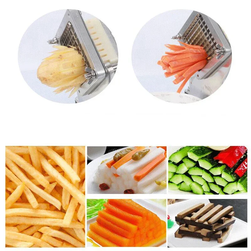 مصنع آلة قطع الفواكه والخضروات الصغيرة، قطاعة البطاطس المقلية، قطاعة رقائق البطاطس الكهربائية التجارية