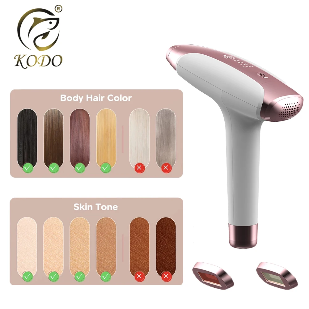 KODO 2023 New Charge Laser Hair removal dropshipping Hot sell Laser Epilator Permanent IPL Painless Photoepilator 999999 Flashes