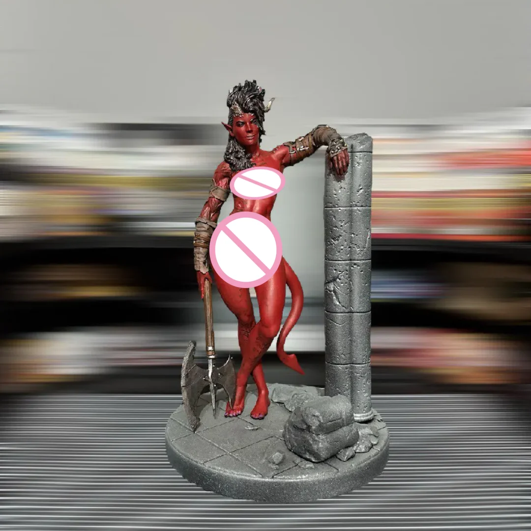 

Масштаб 1/24, фигурка из смолы Baldur's Gate-Karnak Nsfw, две версии, комплект модели для сборки, в разобранном виде, неокрашенная 3D статуя, игрушка «сделай сам» 1113