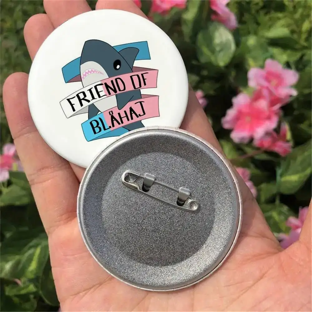 

Значки-броши «Друг Блахаджа»: круглые, креативные, для сумок, аксессуары для фанатов, коллекционные, подарки для друзей