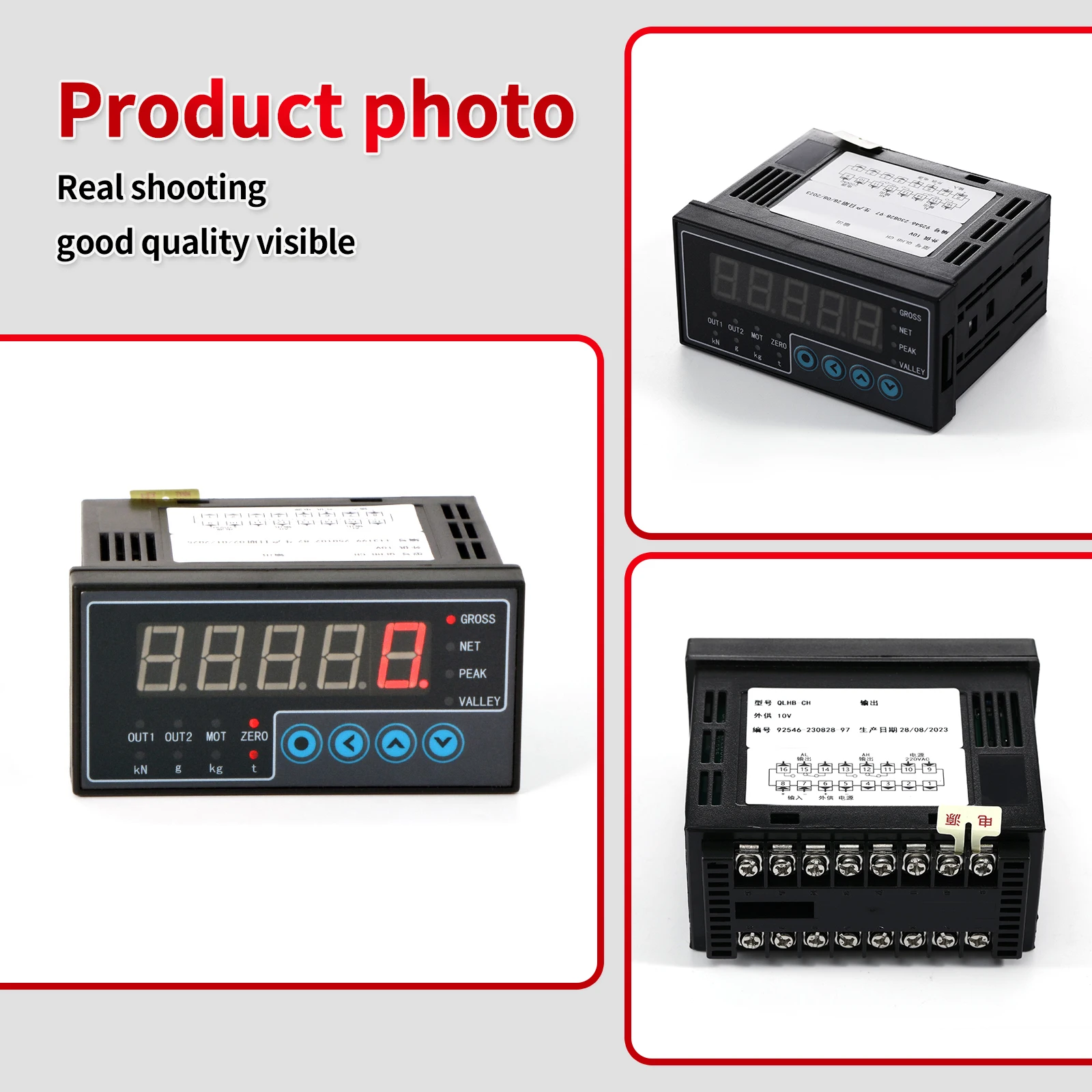 Capteur de cellule de charge à micro-colonnes et affichage indicateur, pression de test et force de compression pour balance électronique, verrouillage de crête/Valley