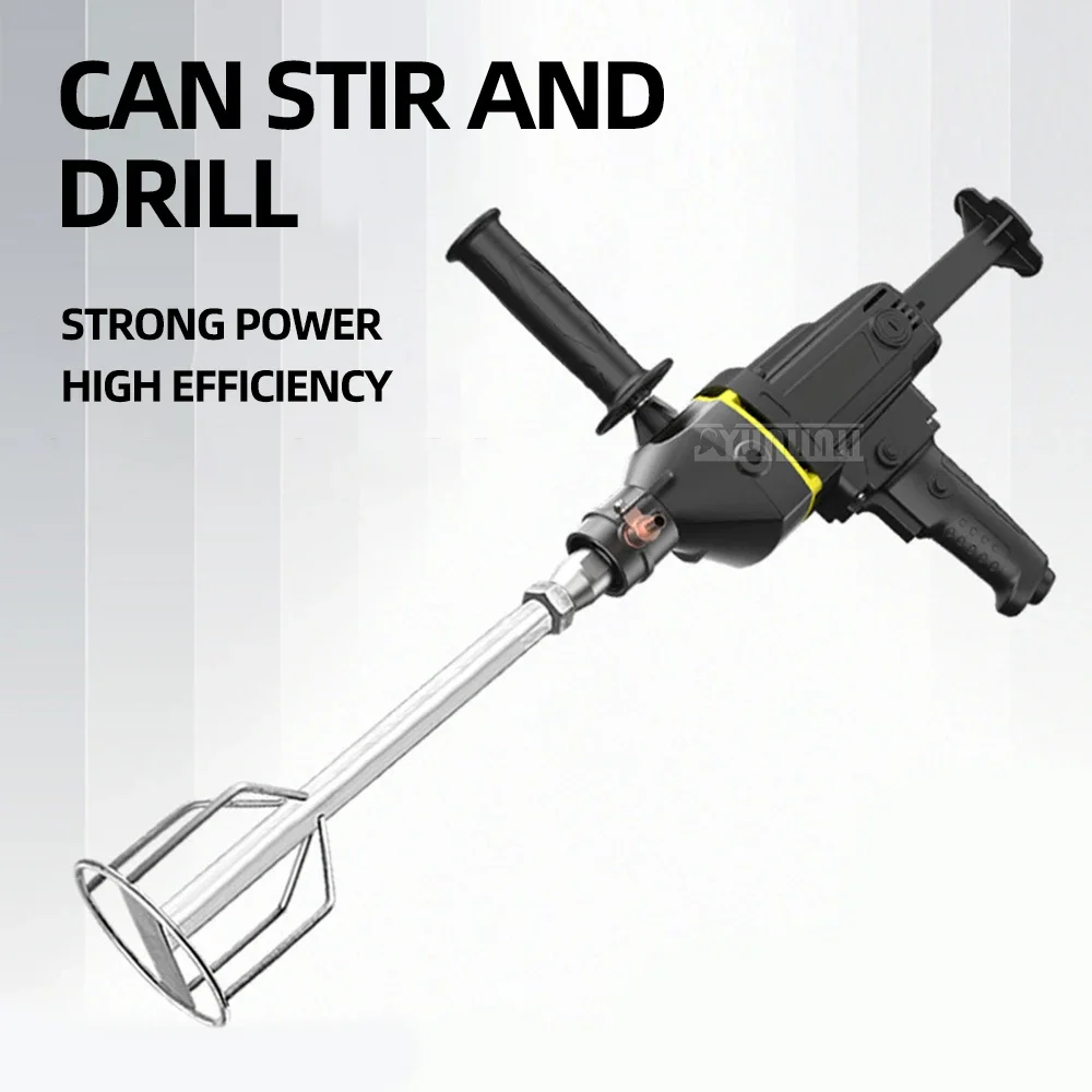 

Электрический бетономешалка 2880 Вт, бетоно-цементный смеситель, смесительная машина, тонкий раствор, инструмент для перемешивания штукатурки, краски, новинка 2023 г.