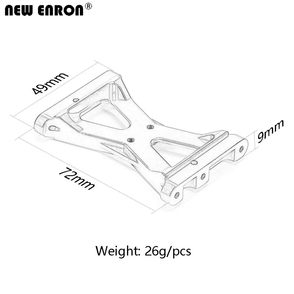 Aluminum Alloy Rear Chassis Crossmember Brace #8239 for RC Crawler Car 1/10 Traxxas TRX-6 TRX6 TRX-4 TRX4 view 2