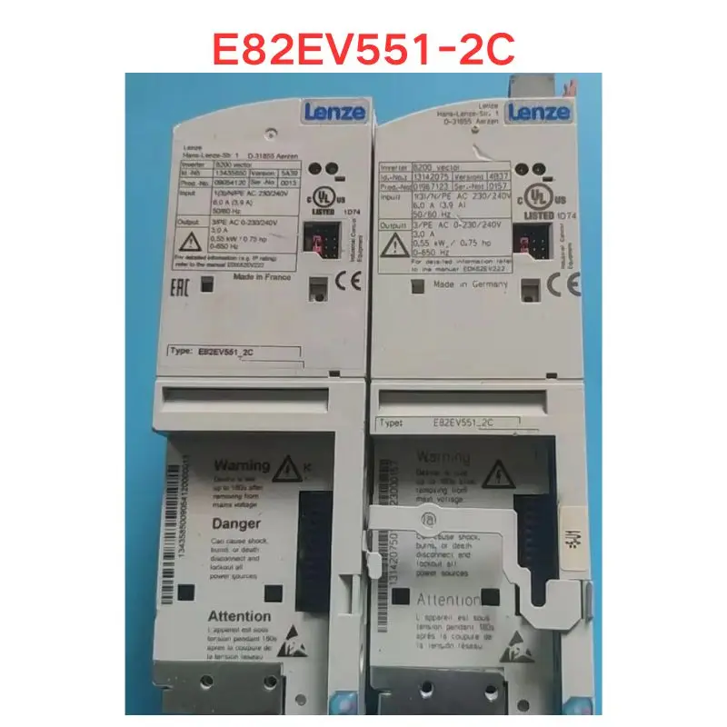 Used E82EV551-2C Frequency converters Functional test OK