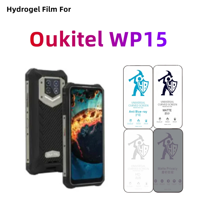 

2 шт. матовая Гидрогелевая пленка для Oukitel WP15 HD Внешняя защита экрана для Oukitel WP15 Уход за глазами матовая защитная пленка