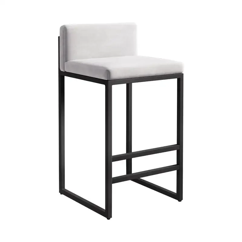 

High Stool Home Bar Counter Backrest Bar Stool Bar Chair Modern Minimalist Chair