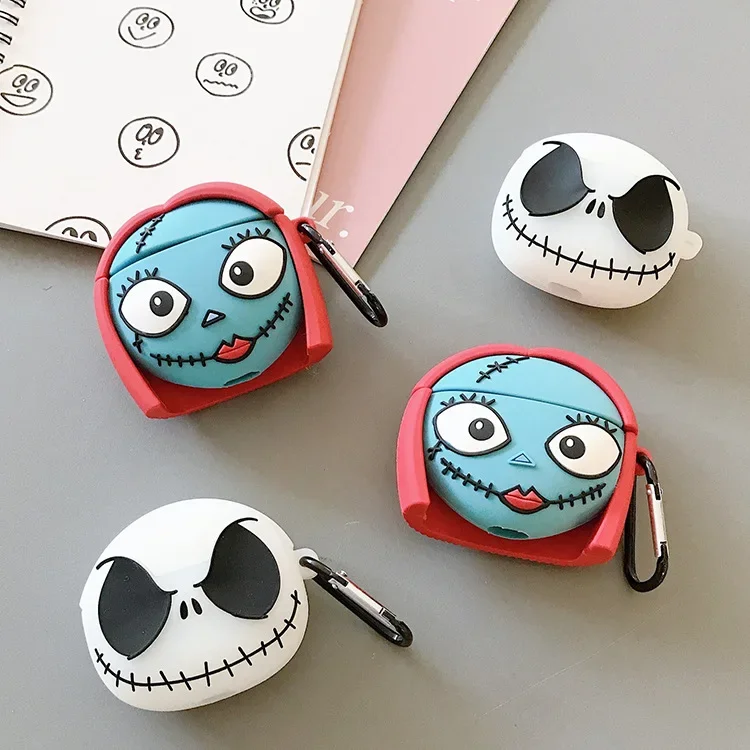 For Airpods Pro 2 Case,Creative Nightglow Skull For Airpods Pro Case,Soft Silicone Protective Earphone Cover For Airpod 1/2 Case