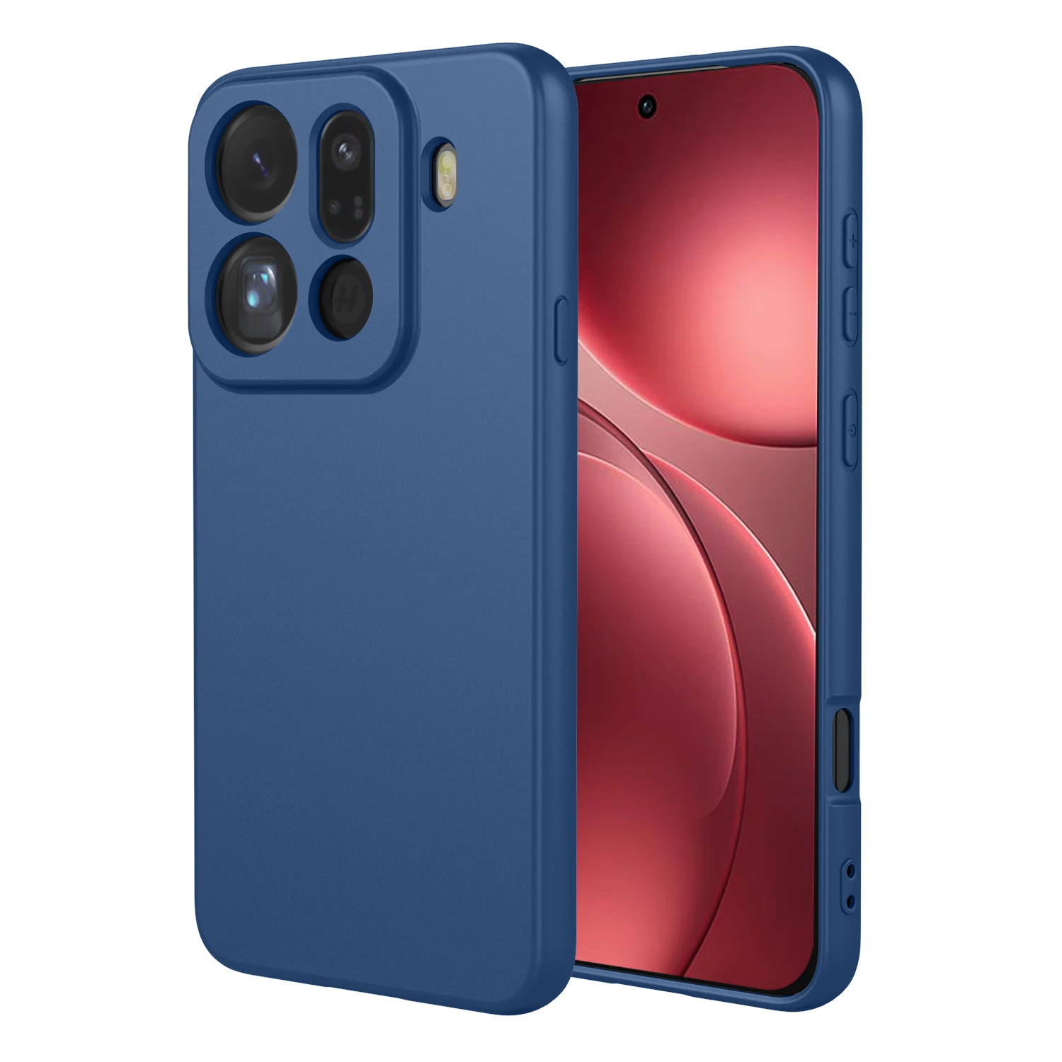 Schlichte, flexible Flüssigsilikonhülle für OPPO Find X9 Pro 5G Schutzhülle TPU Coque Shell Fundas