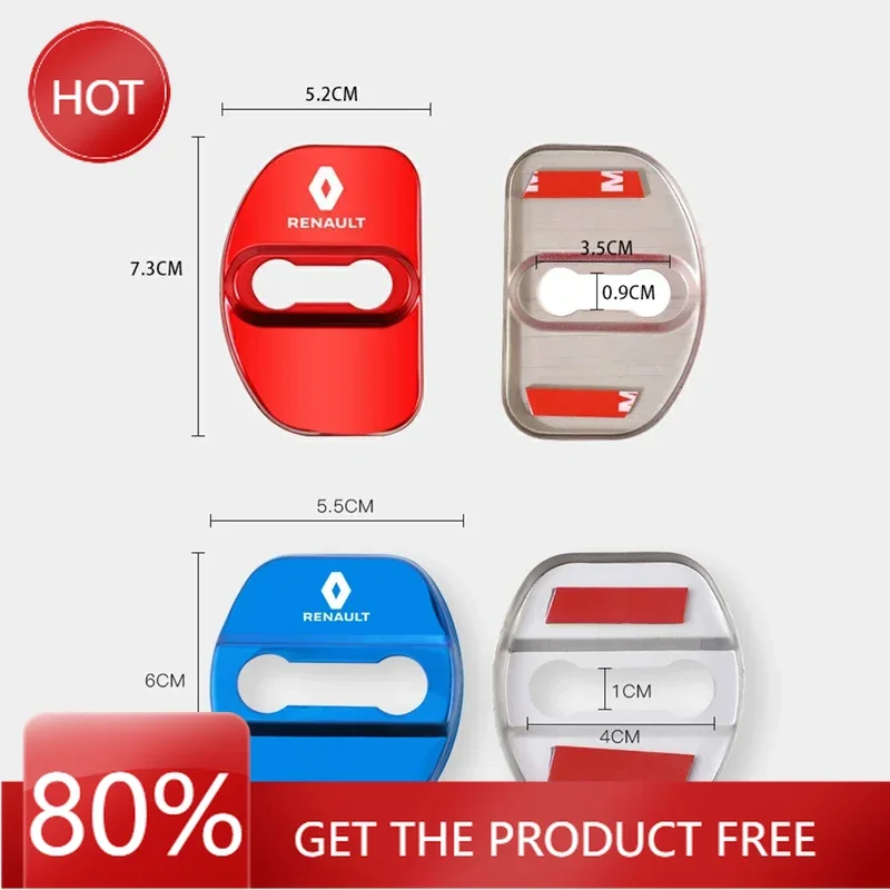 

2026 Горячие колпаки для ступиц Renault для Renault Scenic Clio QM6 Kadjar Koleos Megane Espace Captur ZOE Austral, 4 шт., автомобиль из титанового сплава