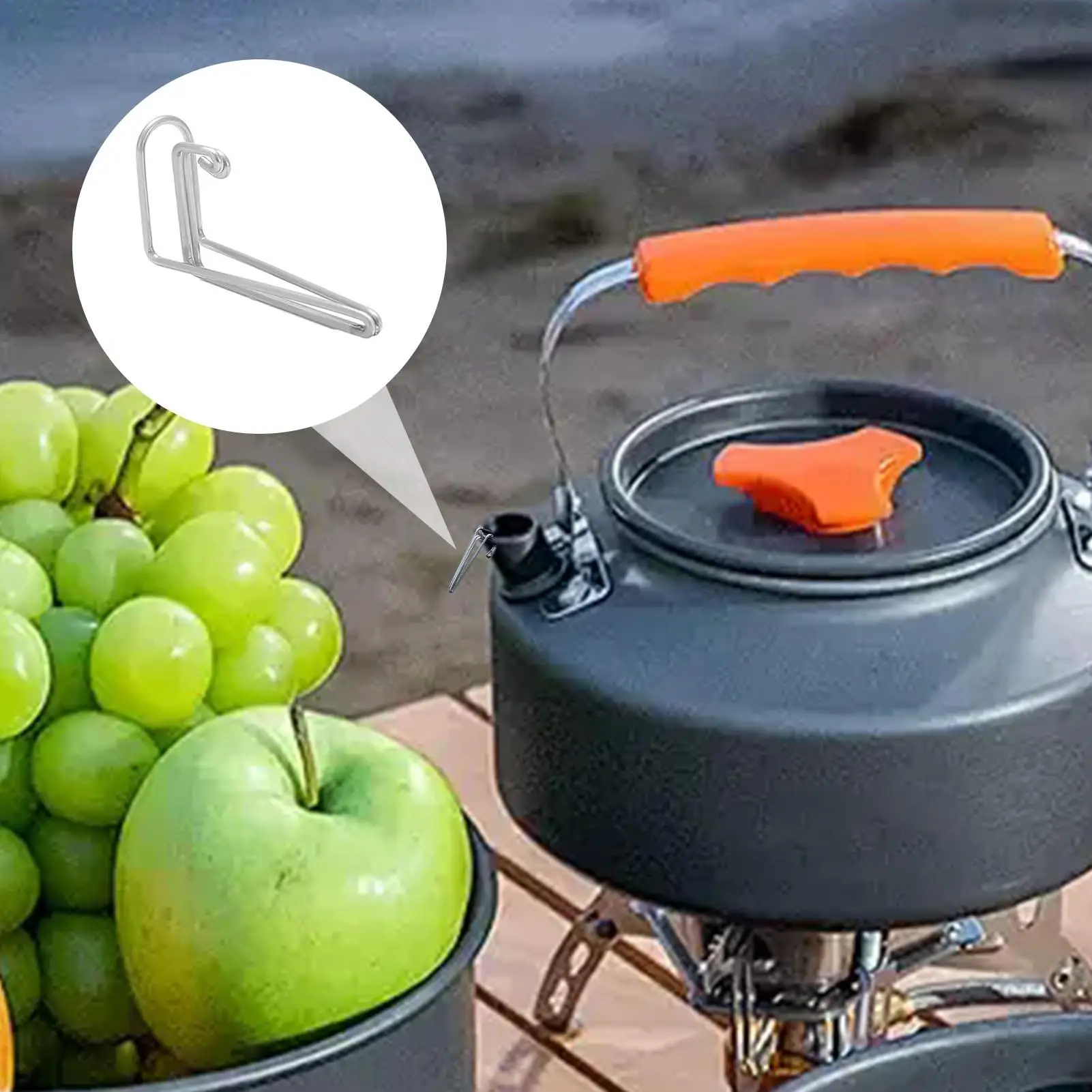 Stainless Steel Bowl Water Guide Frame Coffee Spout Control Fitting Coffee Spout Accessories for Hiking Backpacking Travel