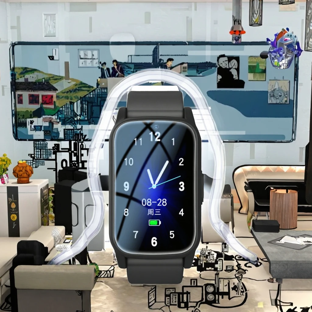 New Upgraded Version Elderly Smart Watch S5 GPS Location Fall Detection SOS Button Remote Monitor Video Call Android IP67 Square view 3