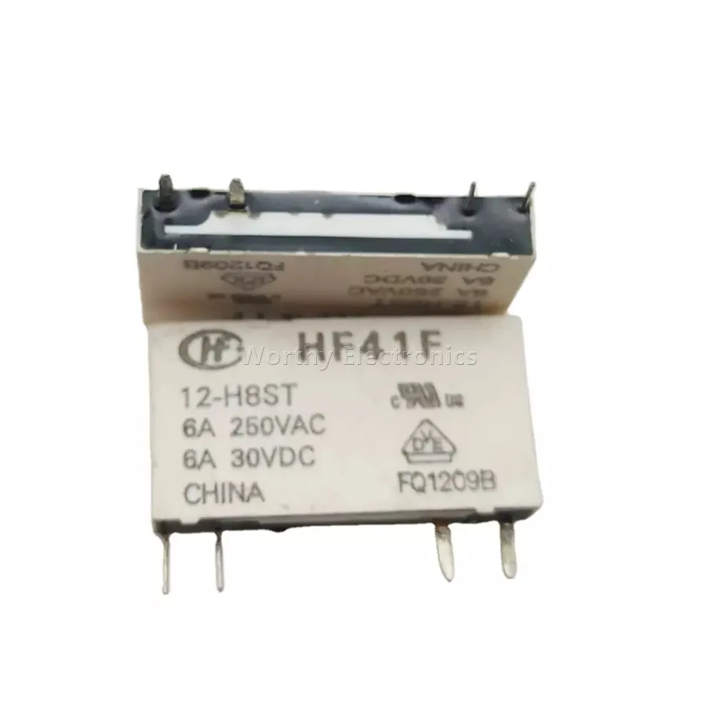 

Free Shipping 10PCS/LOT 12VDC 6A 4PIN Relay HF41F 12-H8ST