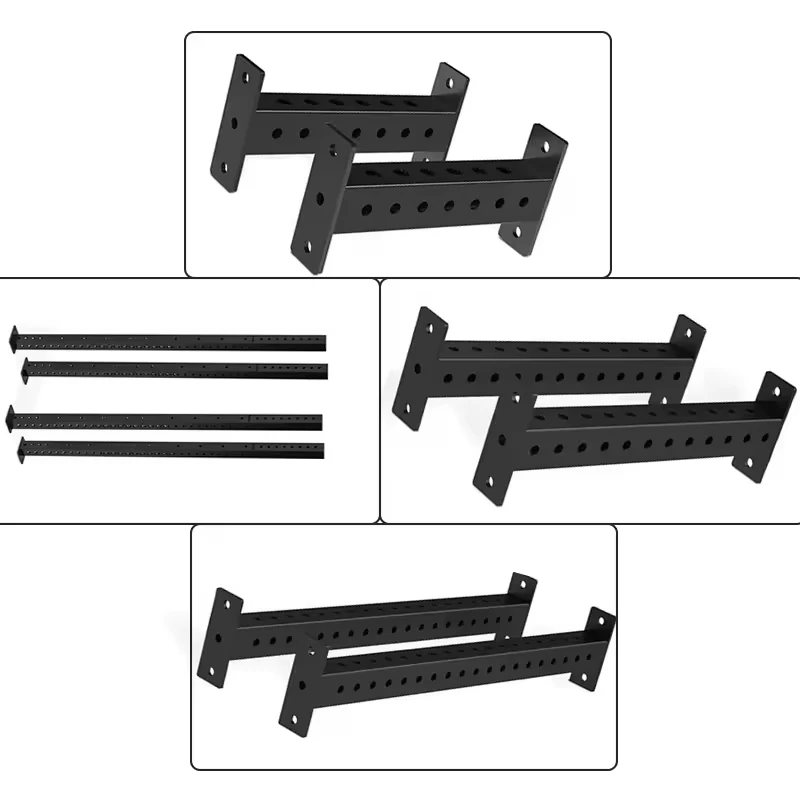 Heavy Duty Squat Rack Reinforced Connecting Rod Column Fitness Equipment 75*75*3mm Squat Fitness Equipment Accessories