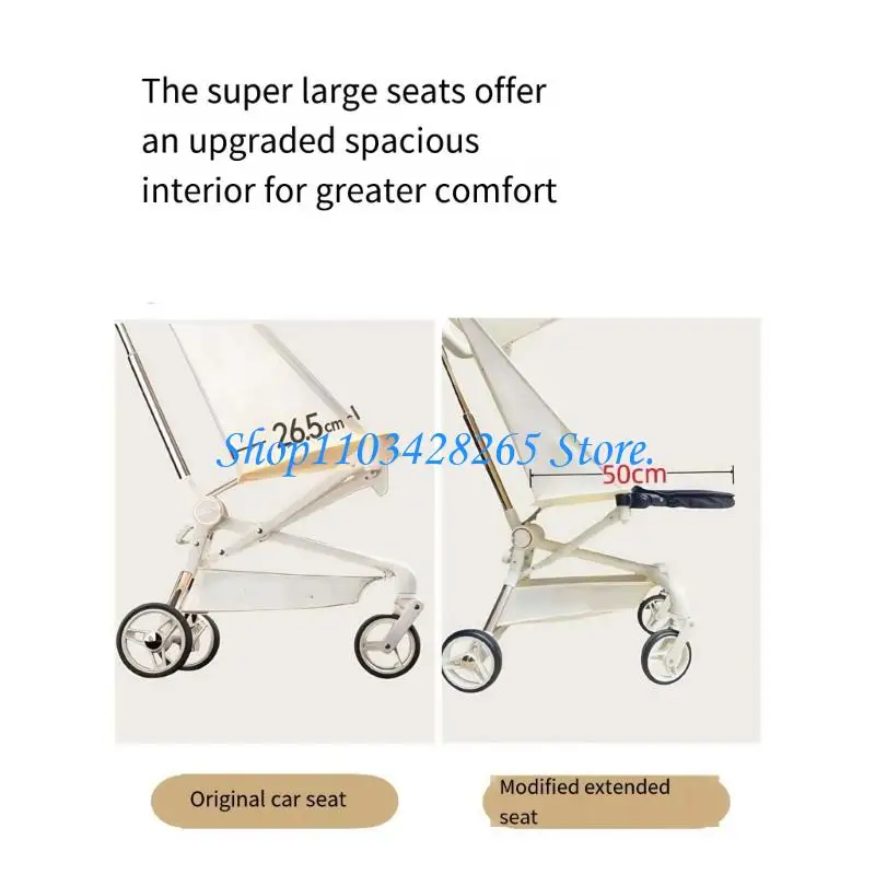 مسند للقدمين آمن لعربات الأطفال ودرابزين قابل للتعديل يدعم ركوب الأطفال الآمن G2TE