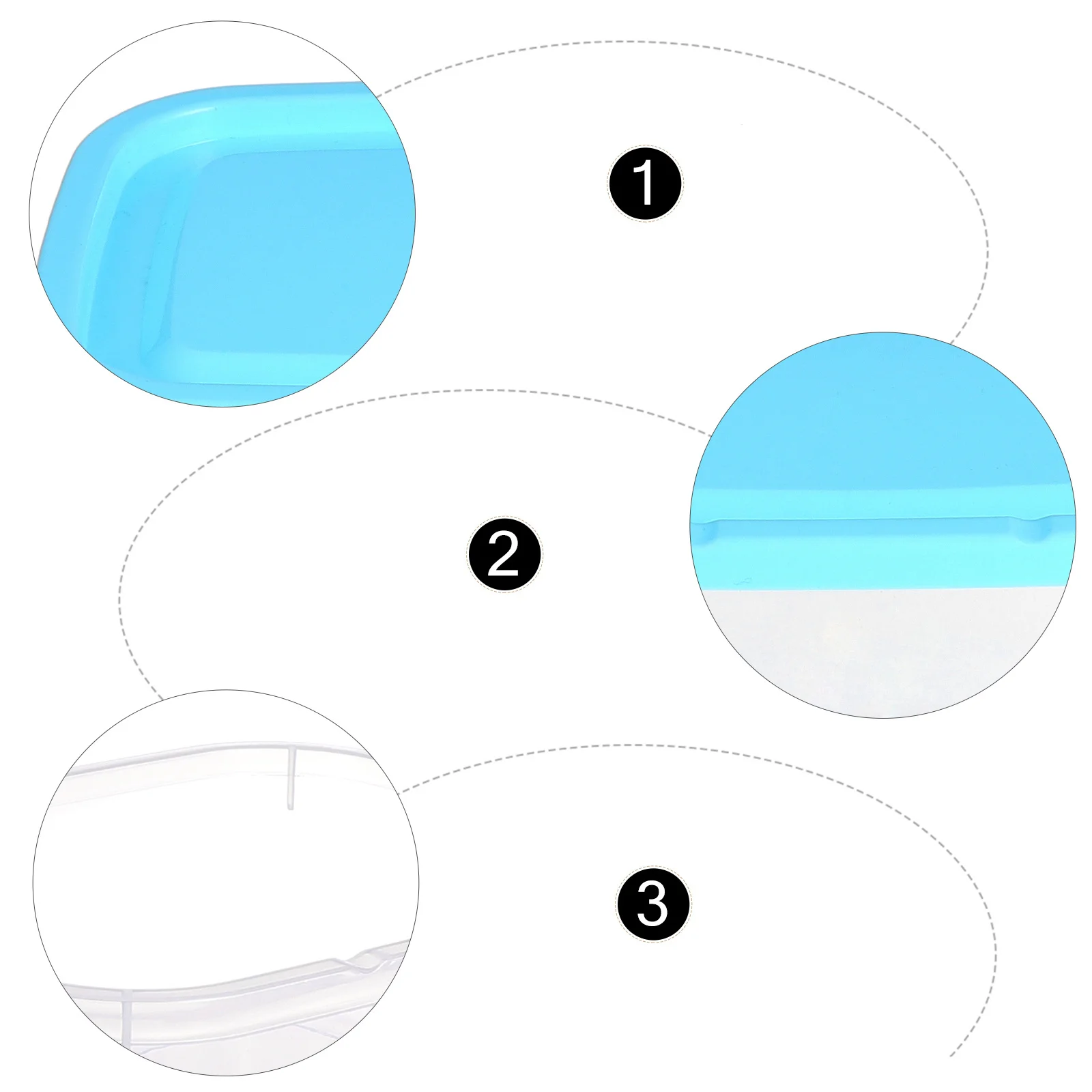 

1Set Food Storage Boxes Sealing Moisture Proof Large 600ml Fruit Vegetable Organizer Lunch Fast Food Box