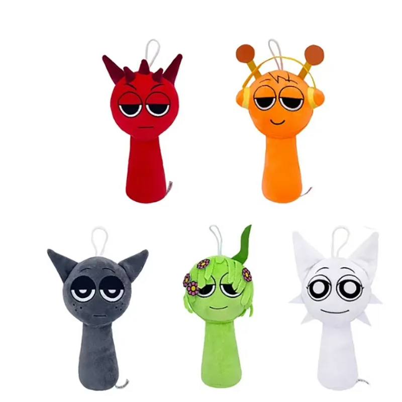 Nieuwe Sprunki Knuffels Sprunki Incredibox Pluche Pop Sprunki Game Cartoon Kussen Kinderen Verjaardagscadeautjes Gevulde Pop Kerstcadeau