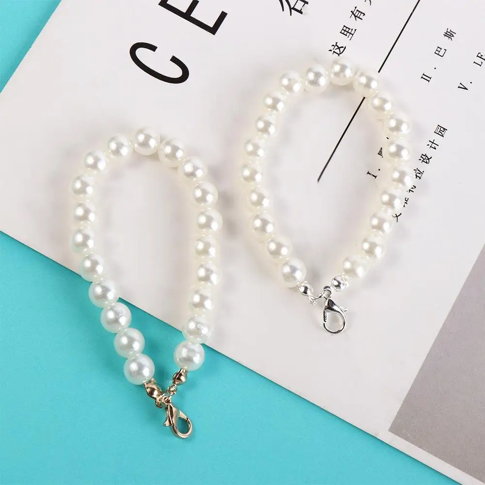 Anti-Drop Mobile Phone Chain Beaded Phone Charm Phone Case Chain Anti-Lost Keychain Pearl Lanyard Telephone Jewelry
