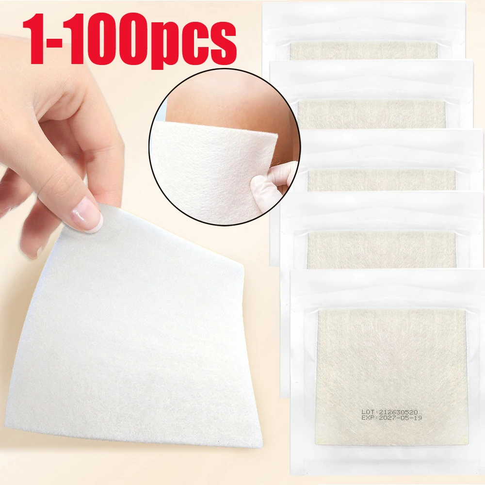 

1-100pcs Calcium Alginate Wound Dressing Soft and Absorbent Dressing Gauze Non Stick Pads 10*10cm