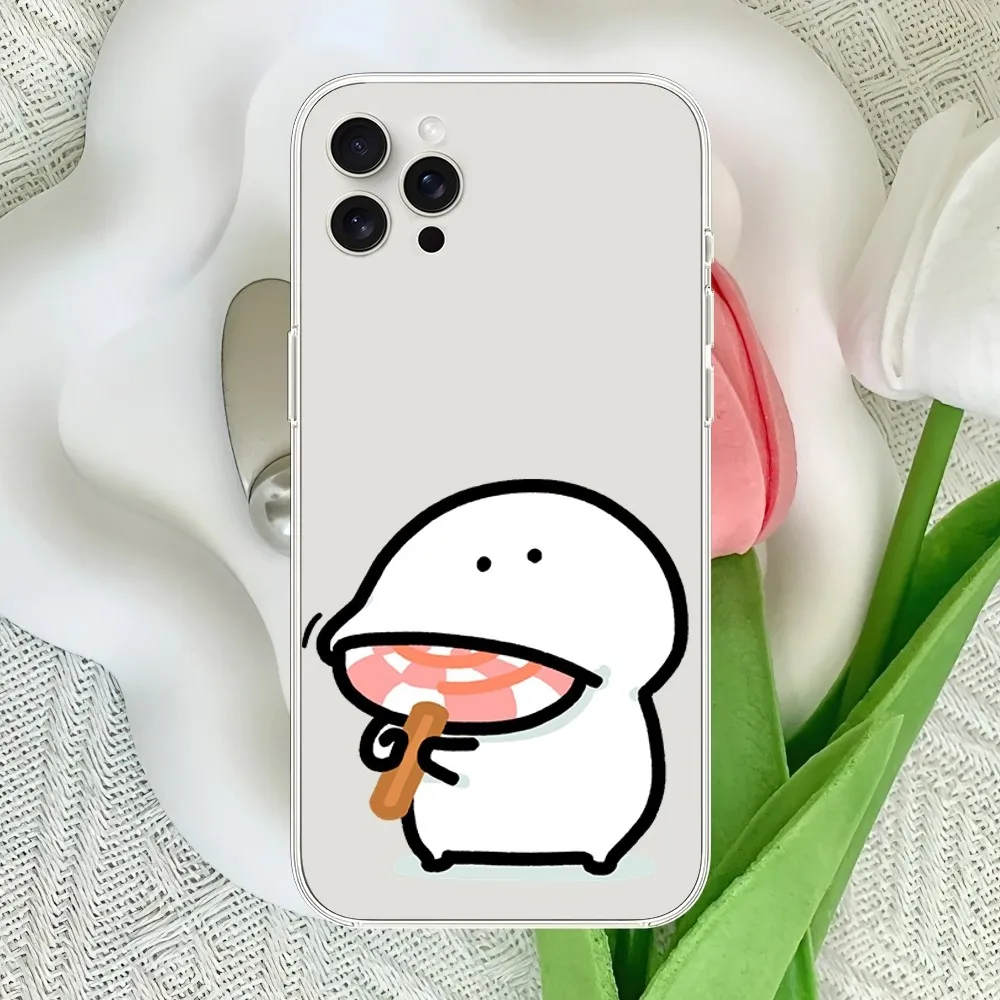 Cute Mr O-Obungu Cartoon Meme Kawaii Funny Phone Case For iPhone 11 Mini 13 14 12 Pro Max XS X 15 Plus Se XR Transparent Shell