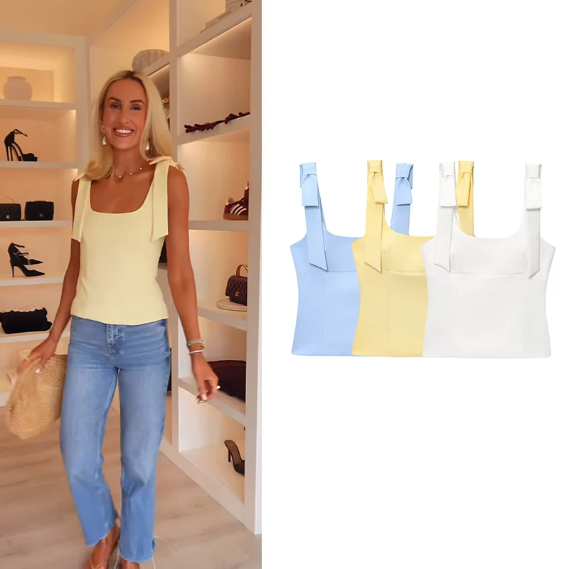 

Women's Tops Summer New Slim Tube Top Elegant Sling Fashion Tops Women's Street Chic Wild Youth Summer Tops