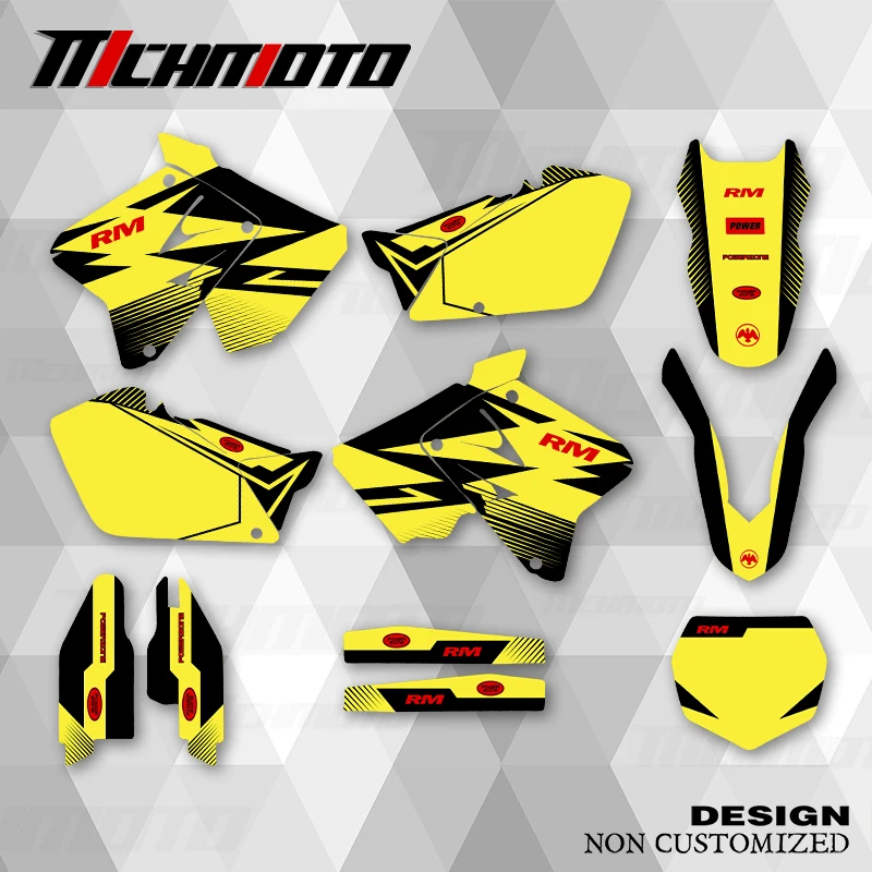 

MCHMFG новый стиль графические наклейки наборы наклеек для SUZUKI 2001 2002 2003 2004 2005 2006 2007 2008 2009 2010 2011 2012 RM125 250