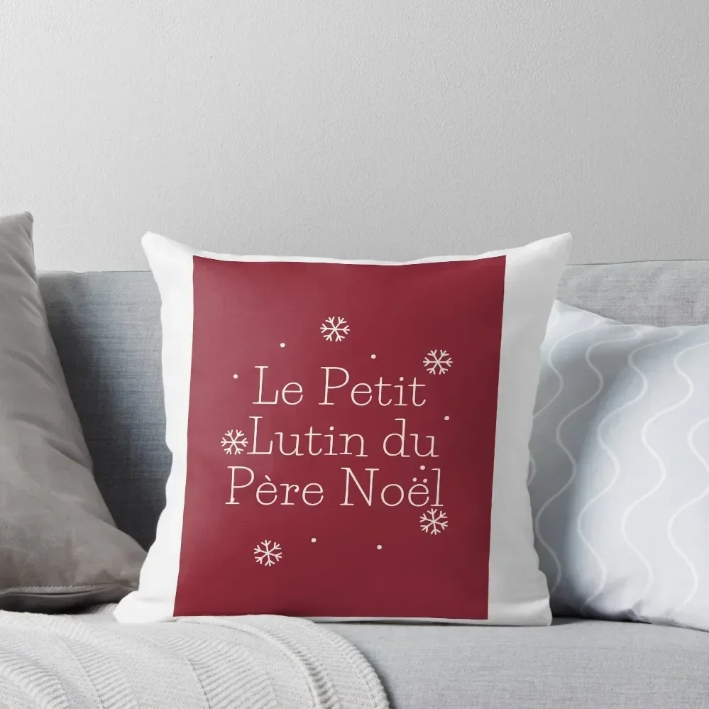 Le petite lutin du pére No?l.père No?l Throw Pillow Pillow Case autumn decoration Sitting Cushion pillow