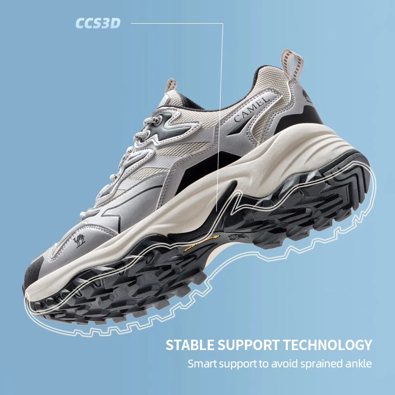 GOLDEN CAMEL Outdoor Hiking Shoes Breathable Thick-soled Sports Shoes for Men Non-slip Lightweight Travel Climbing Shoes 2025