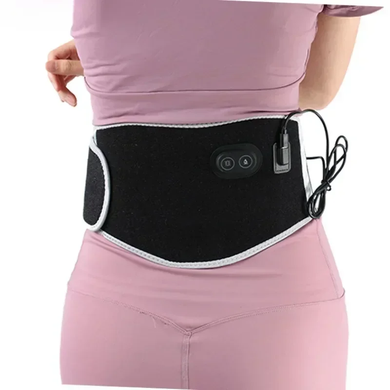 USB Electric Heating Warmer Hot Waist Lumbar Back Pad Belt Protector Brace Band Support Anti Pain Relief Therapy Tool