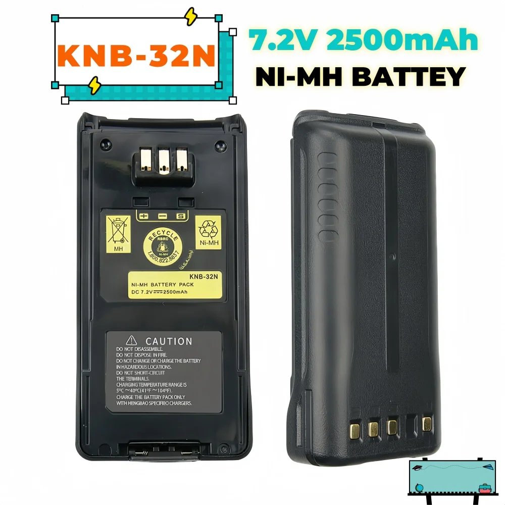 

KNB-32N KNB-31A NI-MH Battery for KENWOOD NX-210 NX-210G NX-410 NX-411 TK-2180 TK-3180 TK-5210 TK-5310 Two Way Radios Replacemen