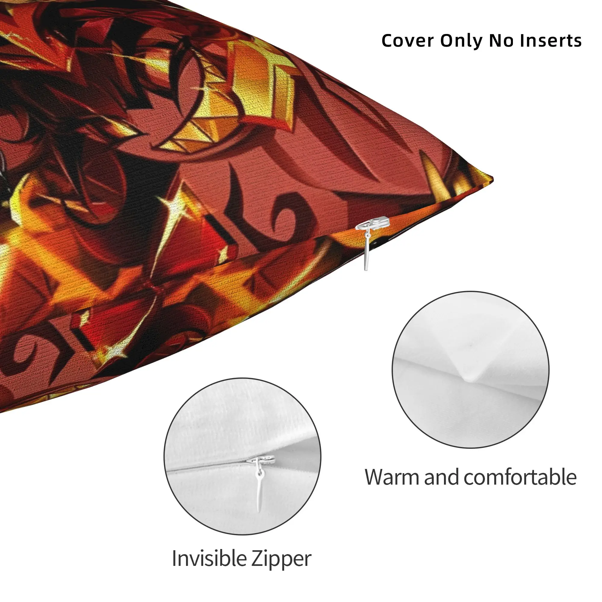 Printing Cookie Run Kingdom Burning Spice Cookie Pillowcase Cushion Cover Decor  Throw Pillow Case Cover Home Zippered 45*45cm