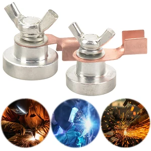 2 Pcs Welder Welding Strong Magnetic Grounding Tool Magnetic Welding Machine Ground Clamp Magnetic Welding Ground Clamp Tool
