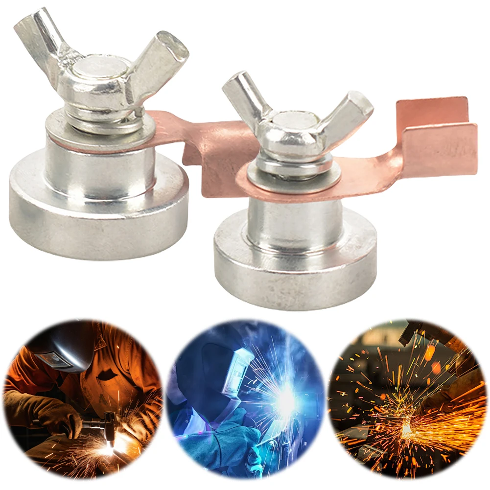 2 Pcs Welder Welding Strong Magnetic Grounding Tool Magnetic Welding Machine Ground Clamp Magnetic Welding Ground Clamp Tool