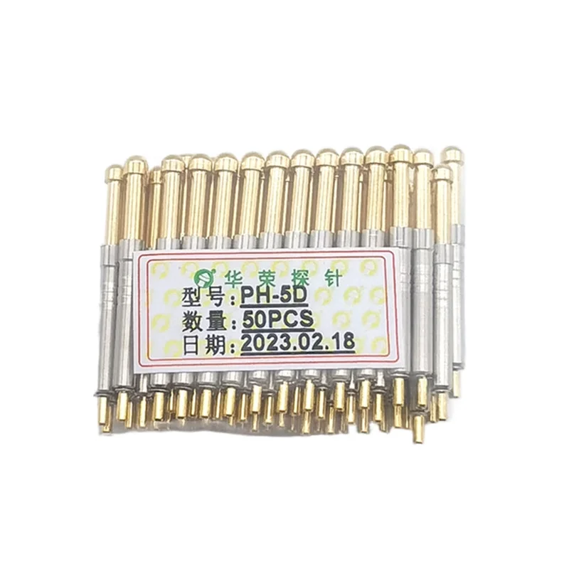 

500pcs 1.0MM 1.27MM 1.77MM 2.27MM 3.2MM 4.55MM Probe PH-5H 2B 1Q1 3E 4D 6G J A H8.0 Head