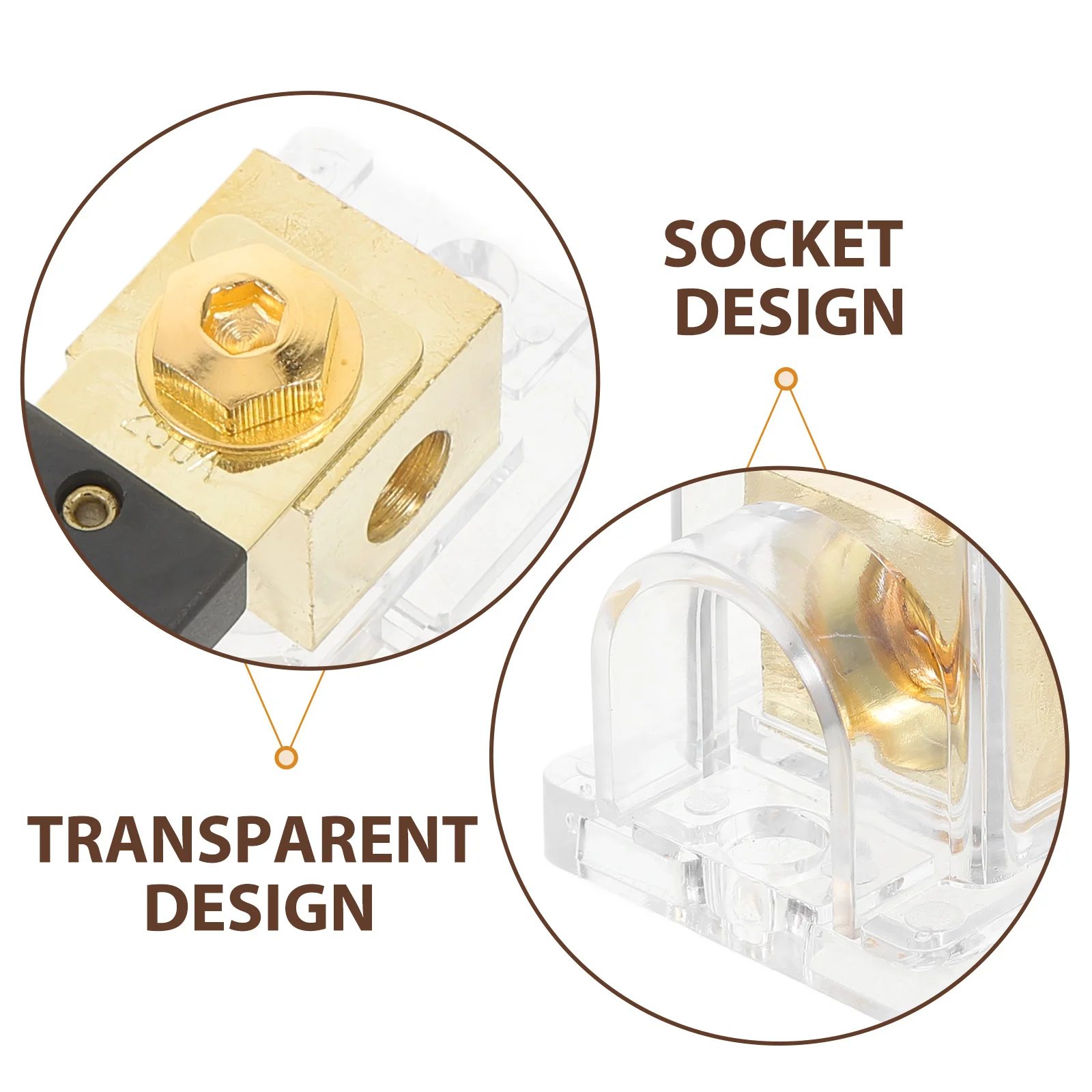 200A السيارات الصوت كتلة مكبر للصوت حامل للسيارة مقاوم للماء تصميم دائم فيوز كتلة السيارات السيارات الصوت أمبير فيوز حامل #4