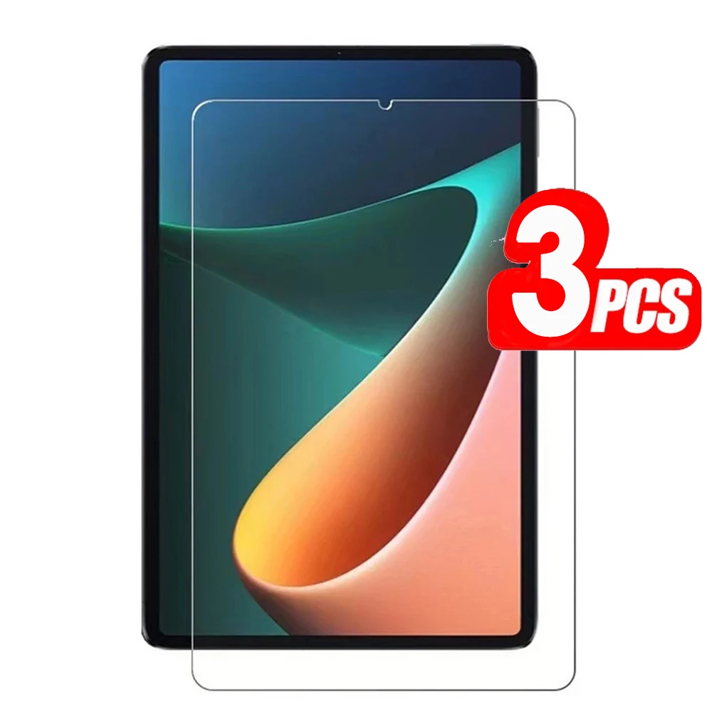 (3 Pak) kaca Tempered untuk Xiaomi MiPad Mi Pad 5 Pro 11 2021 9HD cakupan penuh pelindung layar Tablet Film