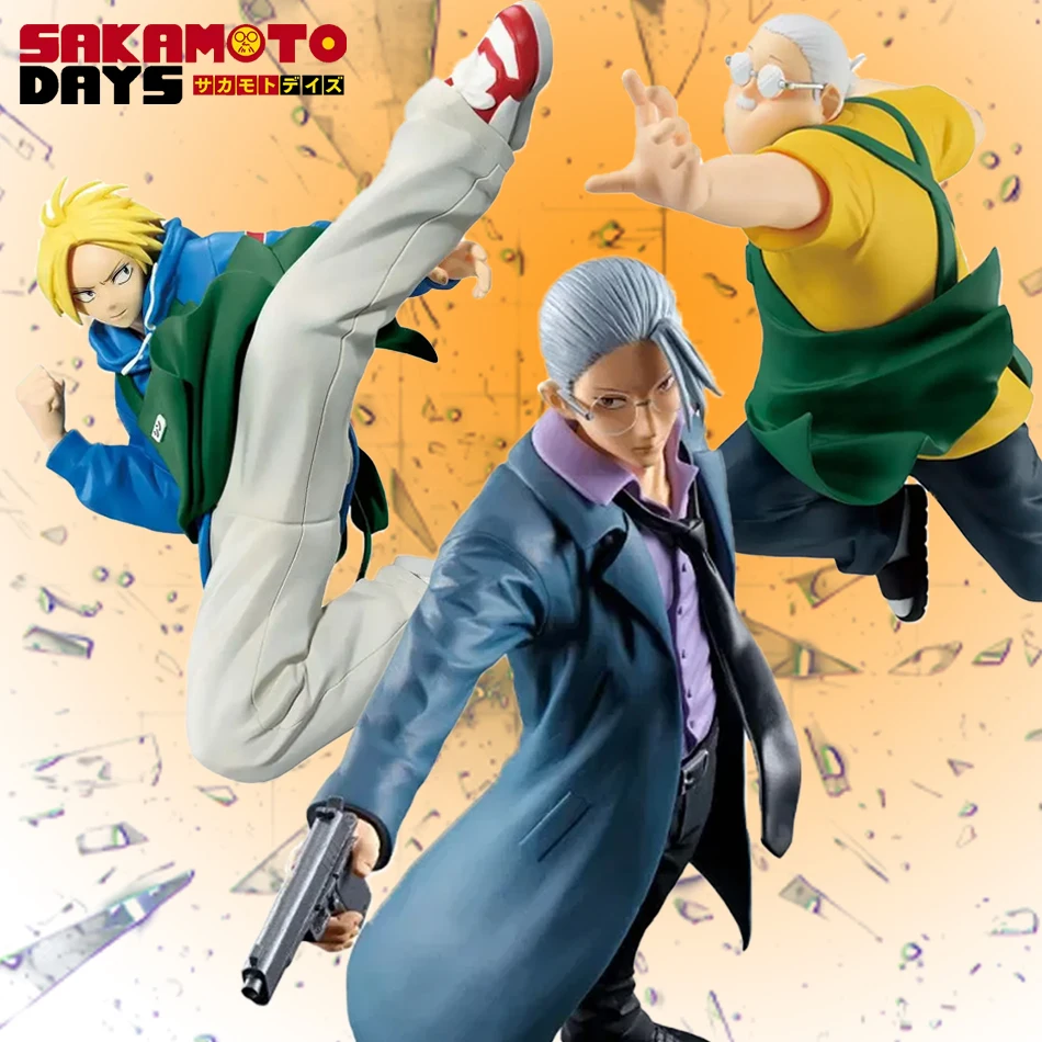 

1-3 шт. в наличии аниме фигурка Сакамото дни Сакамото таро, Shin Asakura фигурка фигурка из ПВХ игрушки для детей коллекционер 21 см