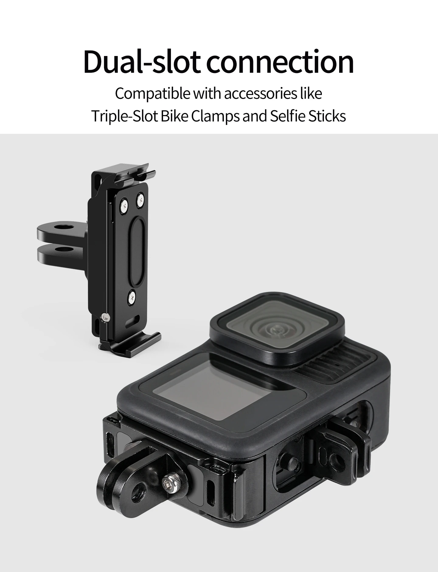 Metall-Seitenabdeckung Batteriefach für GoPro 13 12 11 10 9 Einfach Abnehmbar Staubdicht Magnetisch Schnellverschluss 1/4" Schraubmontage-Set – Detail 9