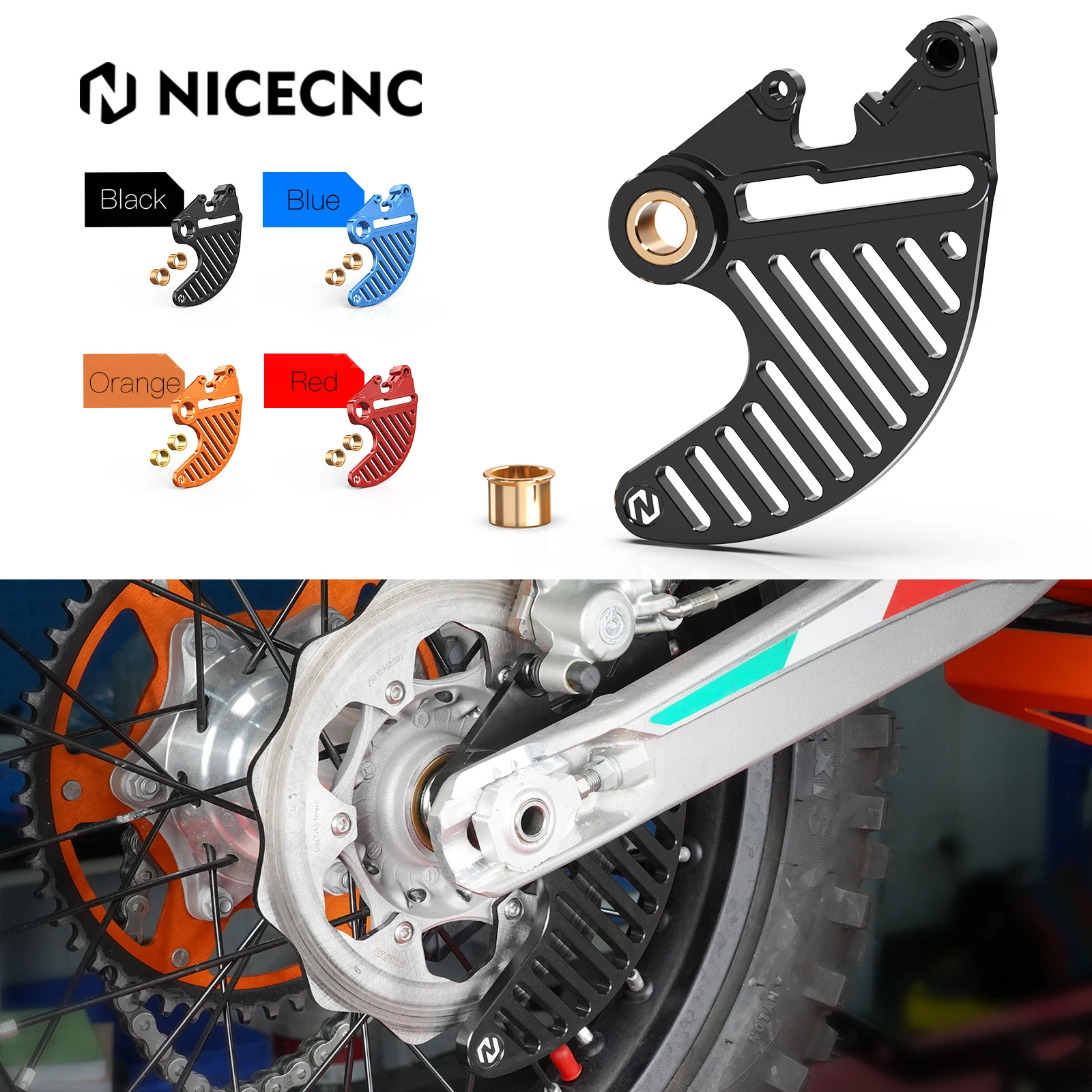 

NICECNC 2021-2024 For KTM EXC 300 SXF 250 SX XCW XCF-W EXC-F XC XCF TPI For Husqvarna TE300 GasGas EC300 Rear Brake Disc Guard