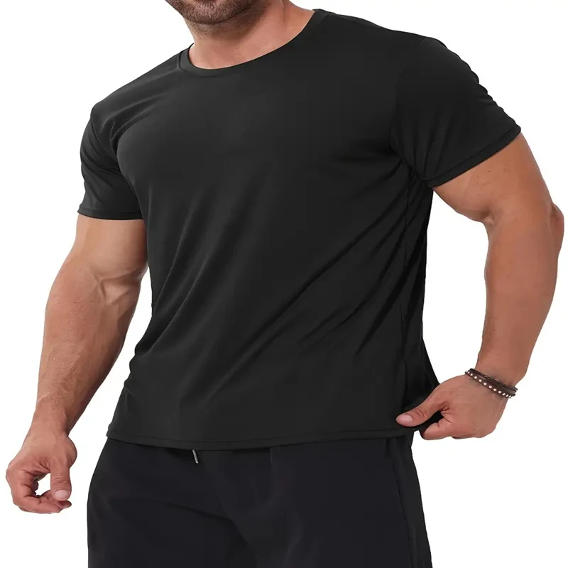 Men Women Quick Dry Short Sleeve Sport T Shirt Gym Jerseys Fitness Shirt Trainer Running T-Shirt Teenager Breathable Sportswears