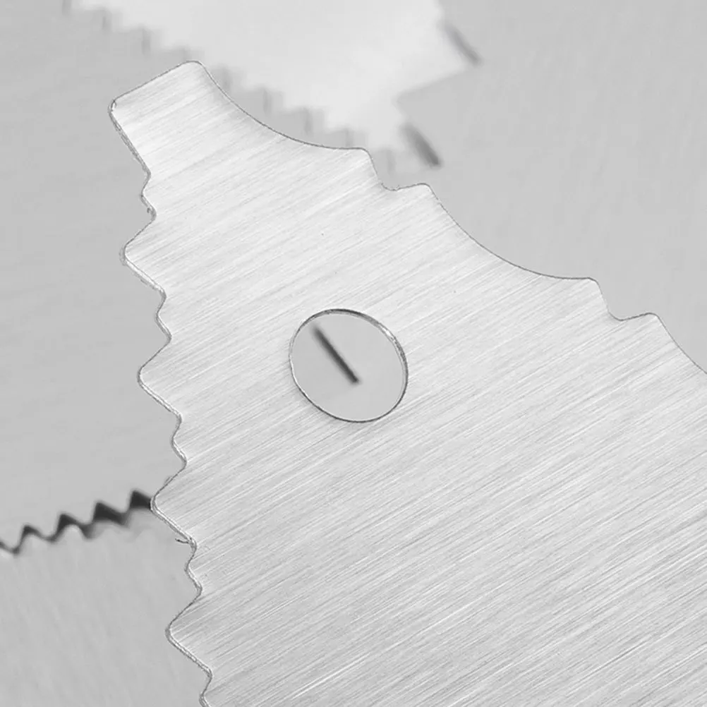 

6Pcs Stainless Steel Cake Smoother Set Wear-Resistant Portable Combs for Baking Cooking Cream Scraping Decoration Daily Use