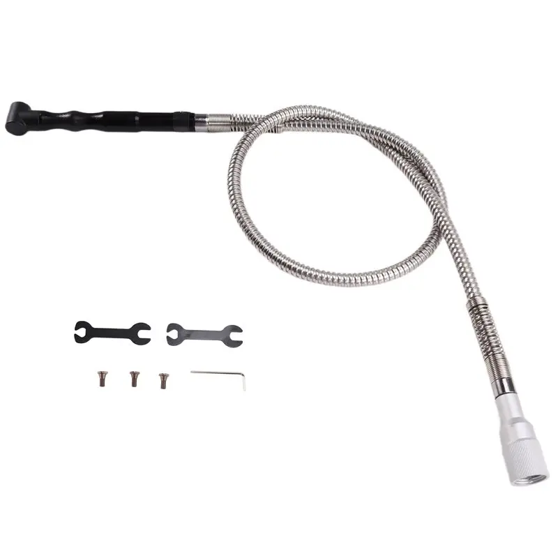 

A25I-Electric Grinder Replacement Parts Small Flexible Shaft Elbow Hand Piece+ Shaft For 3Mm Transfer Head Part