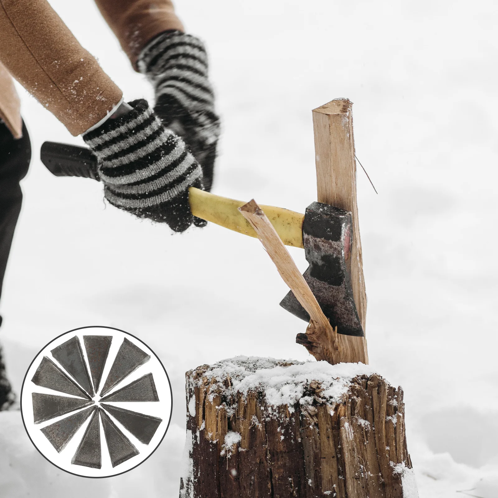 

20pcs Triangle Wedge Reinforcement Tool Carbon Steel Hammer Handle Fixing Accessory Durable Repair Wedge For Home Outdoor Use