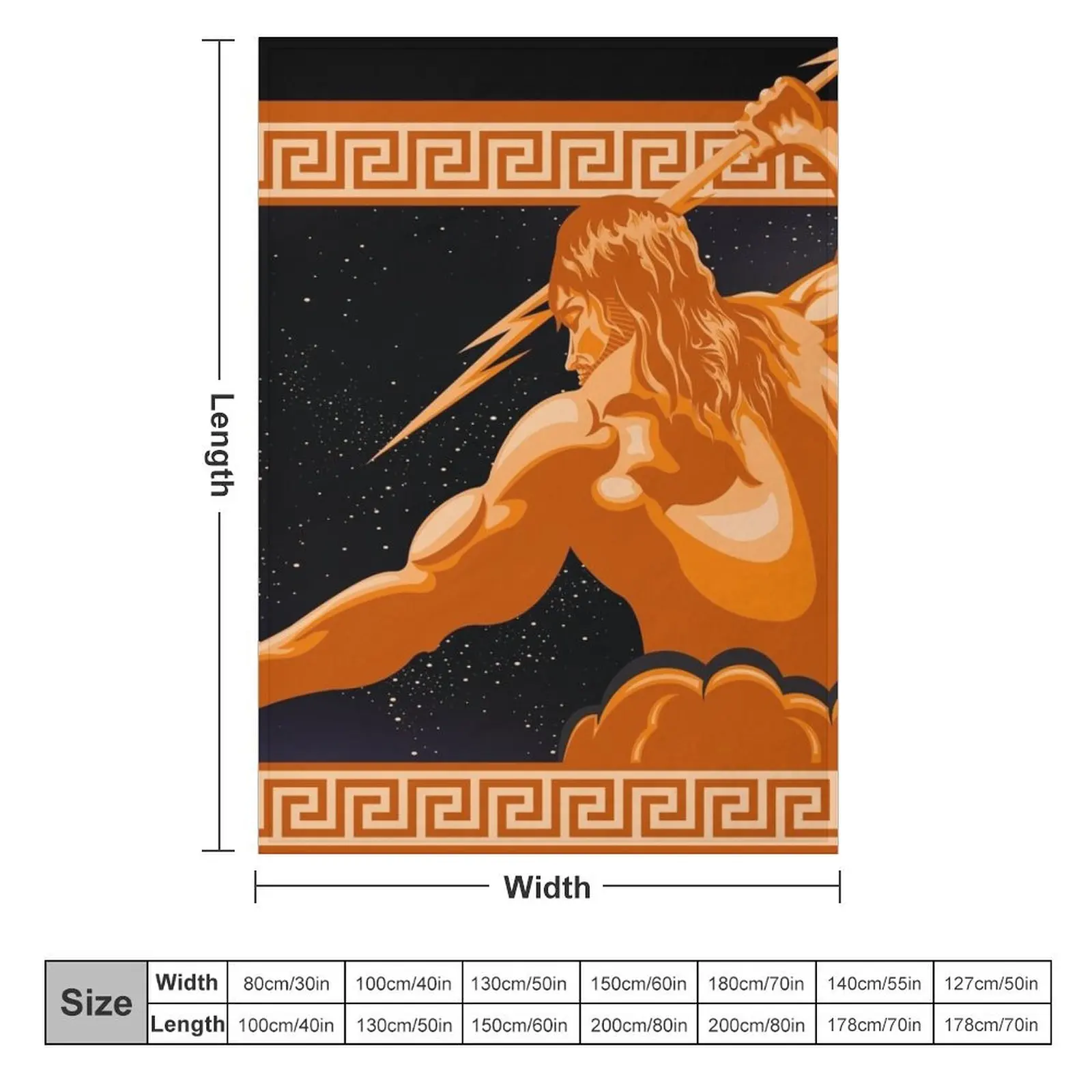 The Wrath of Zeus Throw Blanket Stuffeds Personalized Gift halloween Blankets