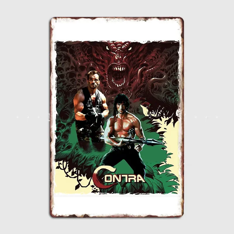 Para homens mulheres quente contra stree tart nes arcade jogo cartaz placa de metal estanho sinal personalizado jogo clube decoração casa quarto decoração da parede