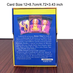 12×8.7 cm/4.72×3.43 inch Cartas Adivinatorias de los Maestros Ascendidos – Oráculo Espiritual en Español, 44 Cartas de Gran Tama