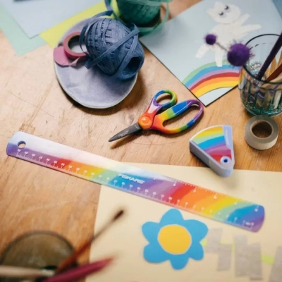 5-дюймовые детские ножницы Радуга, мини-ножницы, канцелярские ножницы