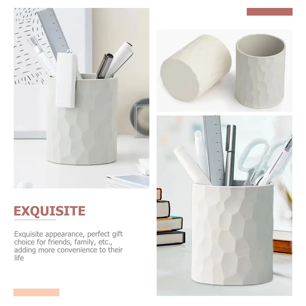 

Силиконовый держатель для ручек, большой емкости, настольный органайзер, канцелярские принадлежности, кисть для карандашей, офисные принадлежности, гладкая поверхность, легко чистится, безопасное использование